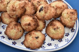 Kokostoppe med tranebær