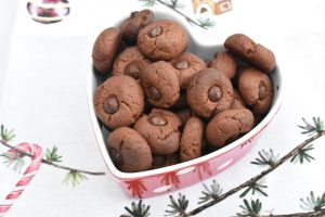 Kakao knapper - nemme småkager med chokoladeknapper