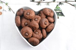 Kakao knapper - nemme småkager med chokoladeknapper