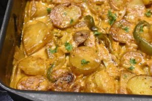 DSC_1627 • nogetiovnen.dk Flødekartofler med paprika - cremede og lækre - opskrift