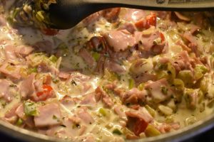 Pasta med skinke og fløde - nem opskrift