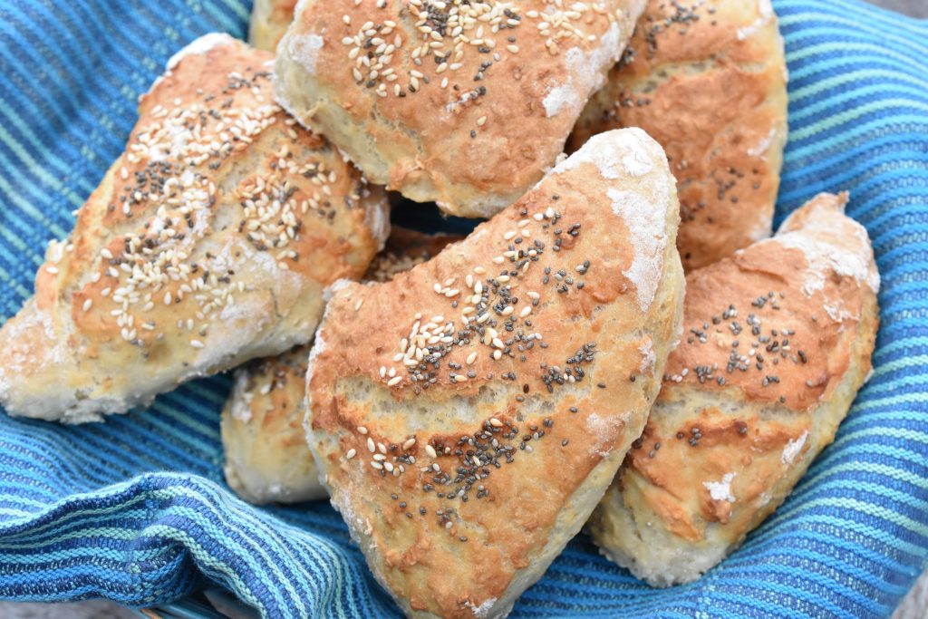 Havregrynsboller - nemme ciabattaboller med havregryn