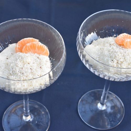 Pisket panna cotta - nem italiensk dessert