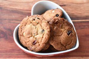 Tranebær cookies med brunet smør 