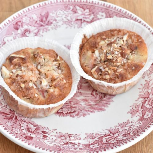 Rabarber muffins med banan - nem opskrift