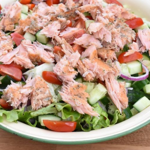 Salat med laks - nem opskrift