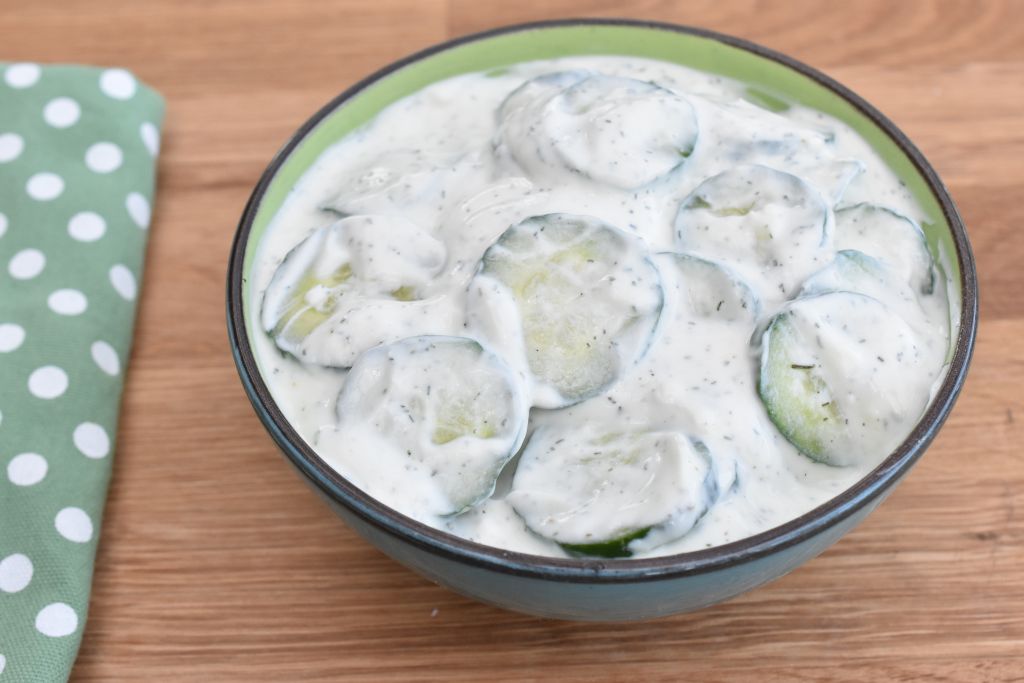 Agurkesalat med dild - i cremet dilddressing