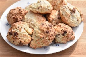 DSC_0166 • nogetiovnen.dk Scones med hytteost - protein scones med chokolade