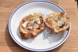 DSC_0172 • nogetiovnen.dk Scones med hytteost - protein scones med chokolade