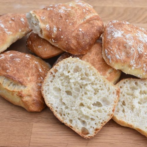 Ciabattaboller - nem opskrift på italienske ciabatta boller