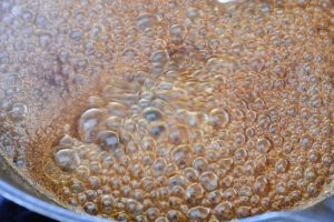 Kaffesiruppen koges op