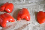 Bagte peberfrugter i ovn - nem opskrift