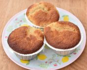 Citronmuffins med marcipan - nem opskrift