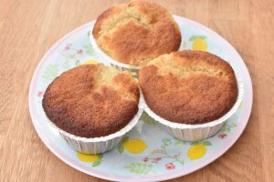 Citronmuffins med marcipan - nem opskrift