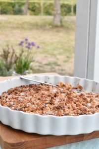 DSC_1312 • nogetiovnen.dk Fersken crumble - nem opskrift på frugttærte med crumble