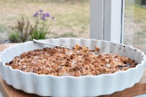 DSC_1313 • nogetiovnen.dk Fersken crumble - nem opskrift på frugttærte med crumble