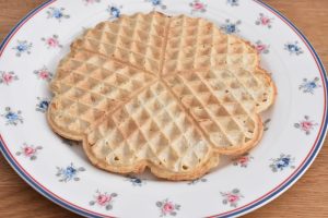 Vafler med hytteost og havregryn - sunde proteinvafler