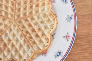 Vafler med hytteost og havregryn - sunde proteinvafler