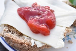 Chutney med mirabeller er god til ost