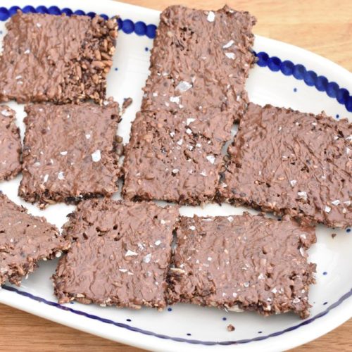 Knækbrød med chokolade - nem opskrift