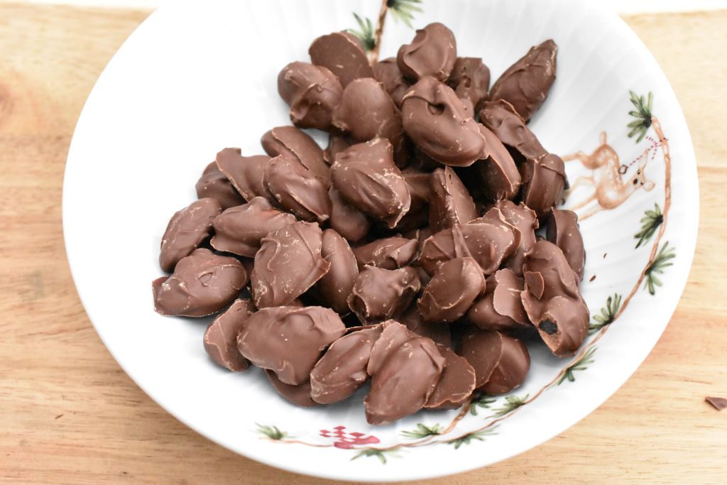 Mandler med chokolade - ristede chokolademandler