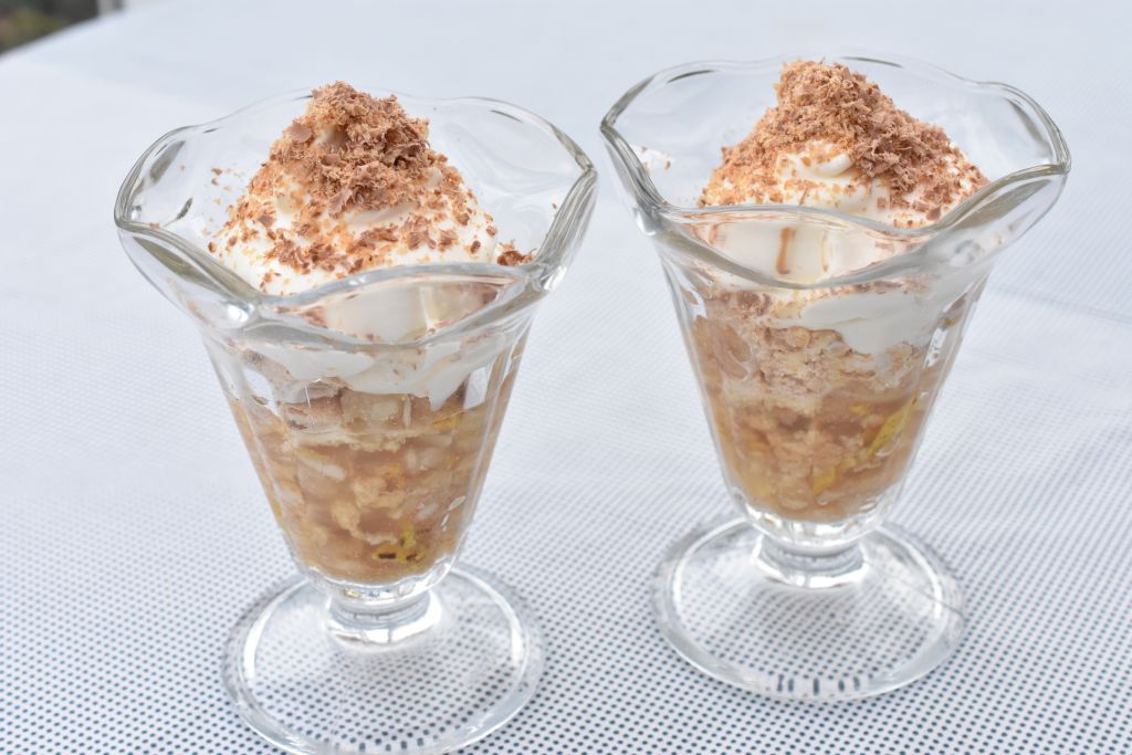 Nem dessert med pærer