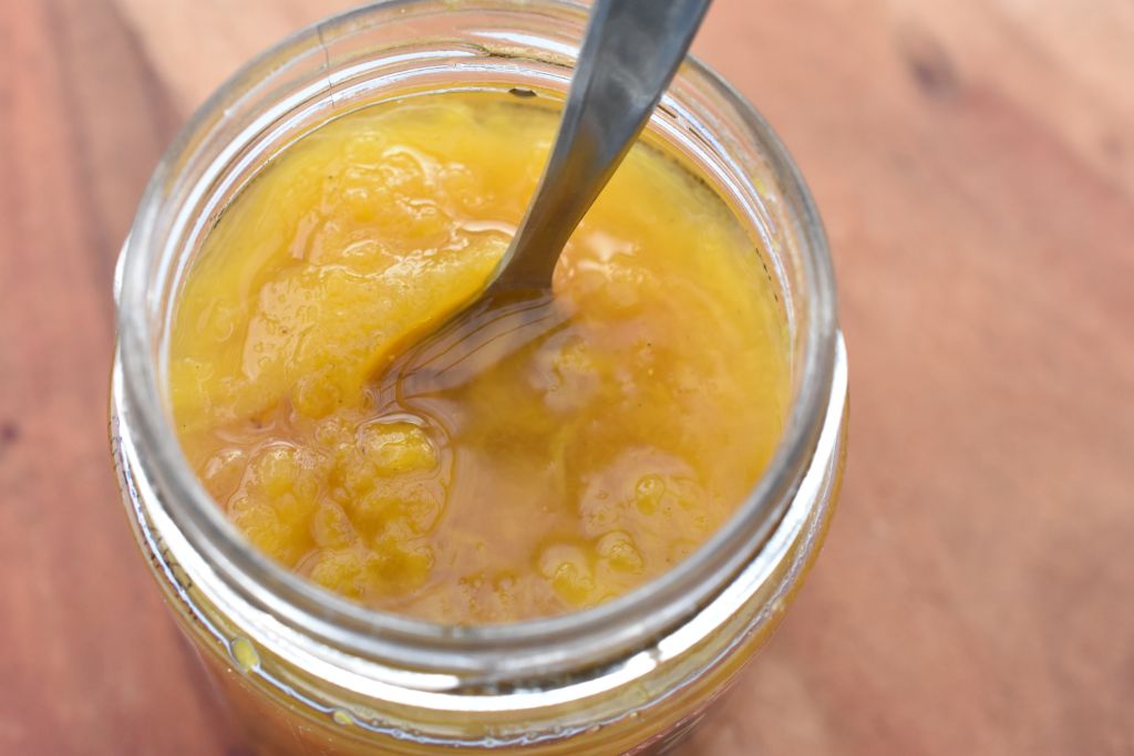 Mangokompot med vanilje - nem opskrift